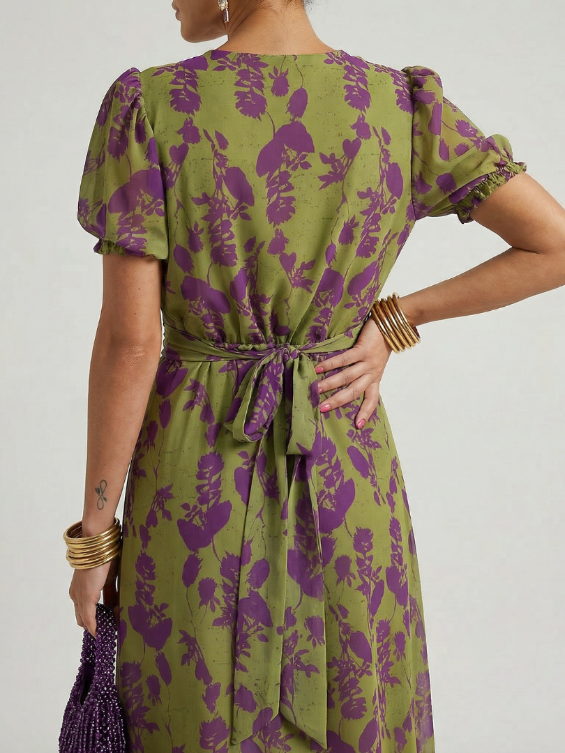 Violeta | Vestido Midi Floral Relajado