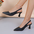 Sofía | Tacones Slingback con Puntera Fina