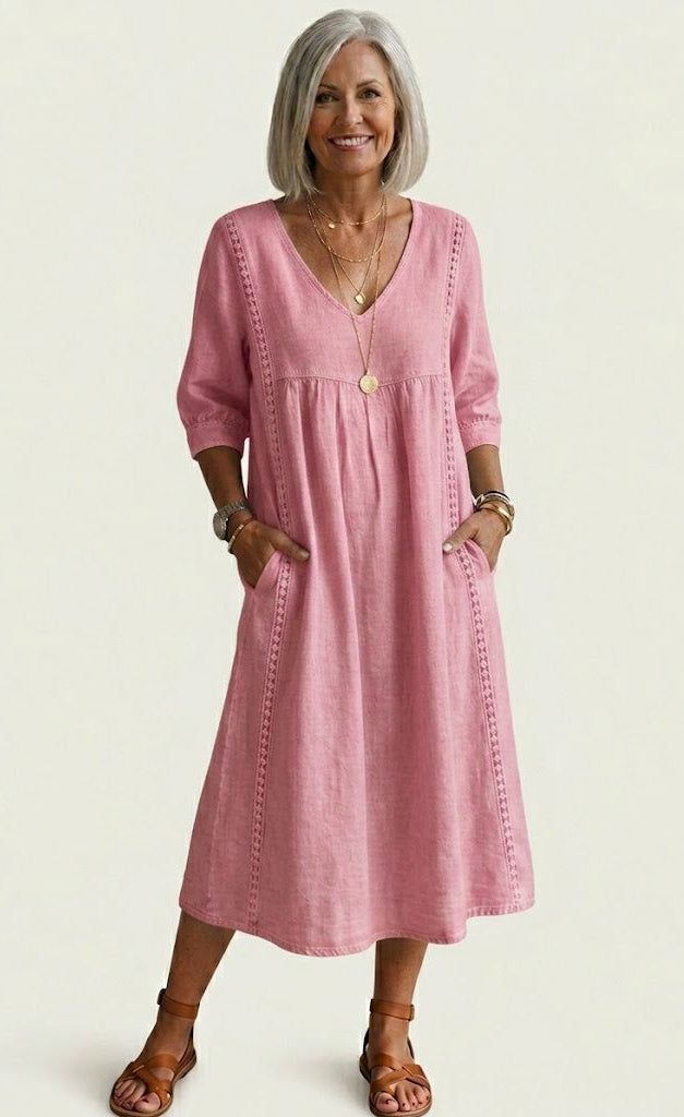 Julieta | Vestido Maxi Elegante en Silueta A