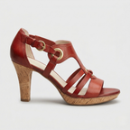Carla | Sandalias de Tacón Cuadrado con Tobillera