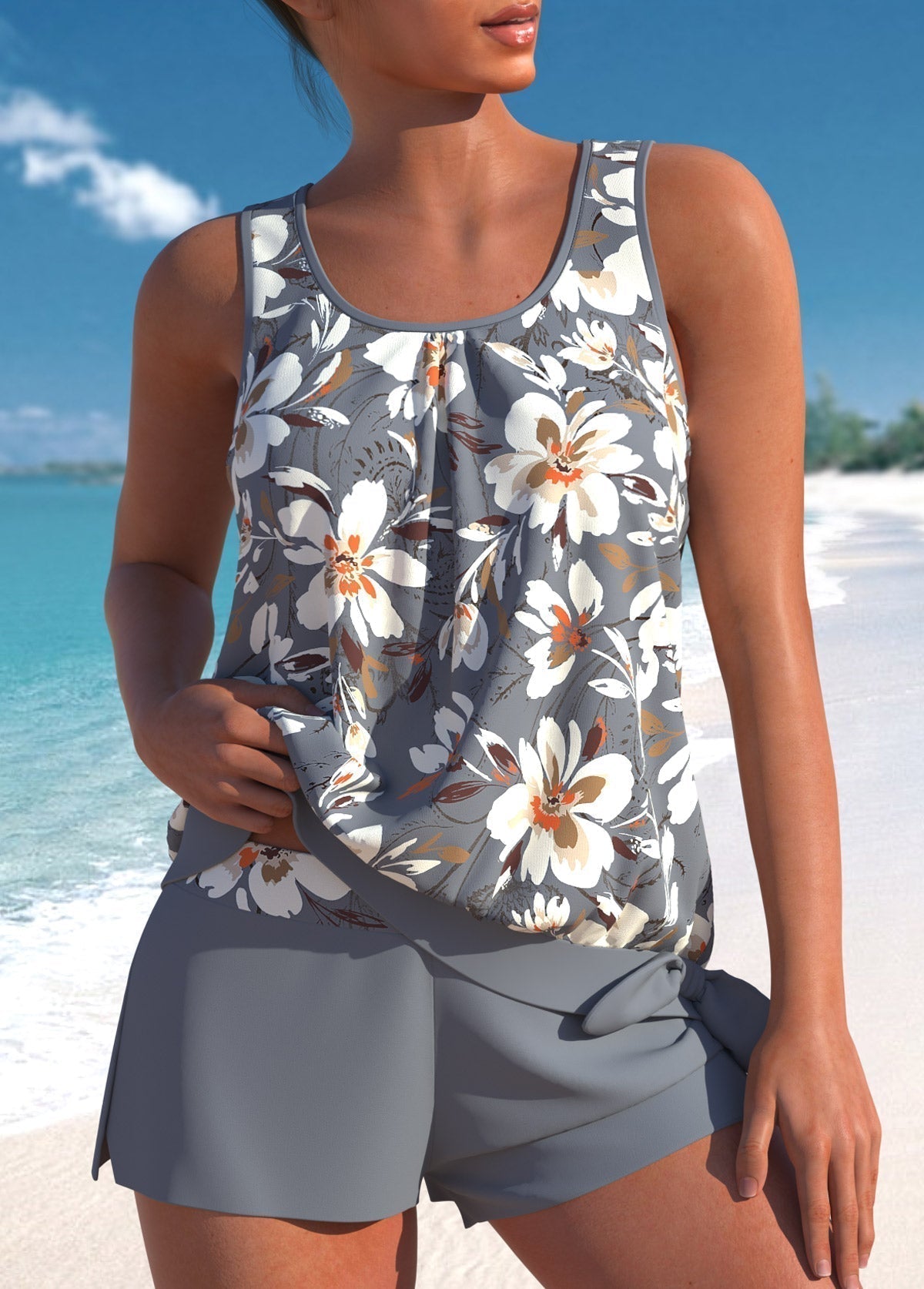 Helena™ | Set Tankini Floral Elegante