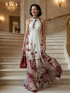 Alejandra™ | Vestido Maxi Plisado