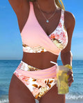 Jolina™ | Bikini de dos piezas con estampado floral y contraste