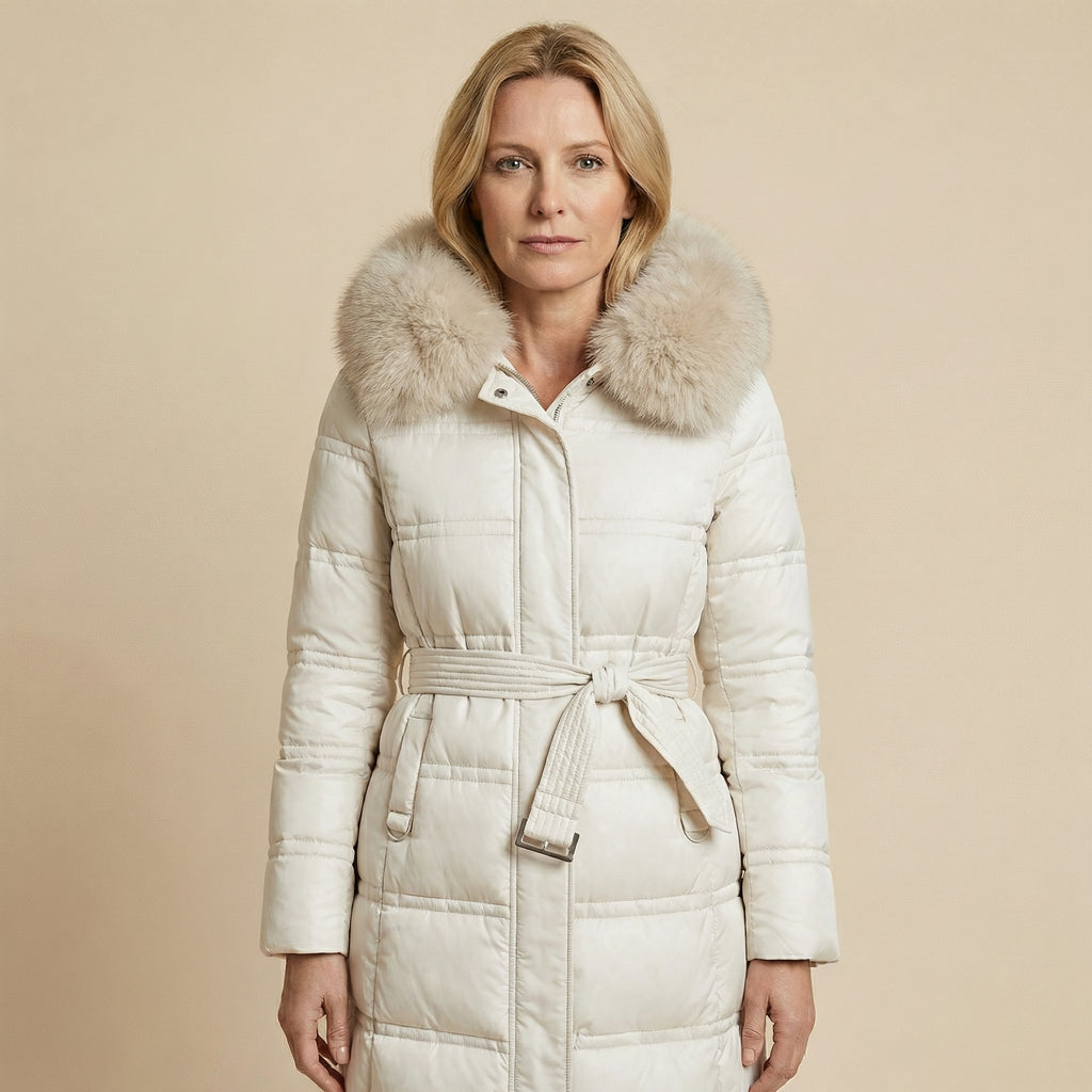 Eva | Chaqueta de invierno de lujo con capucha de piel