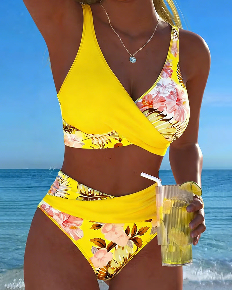 Josefa™ | Bikini a Contraste Floral