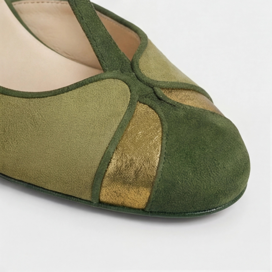 Coral | Slingback Kitten Heel Bicolor