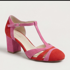 Lara | Sandalias de Tacón Cuadrado con Tobillera