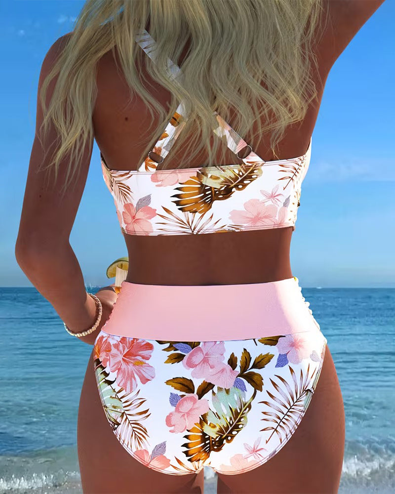 Josefa™ | Bikini a Contraste Floral