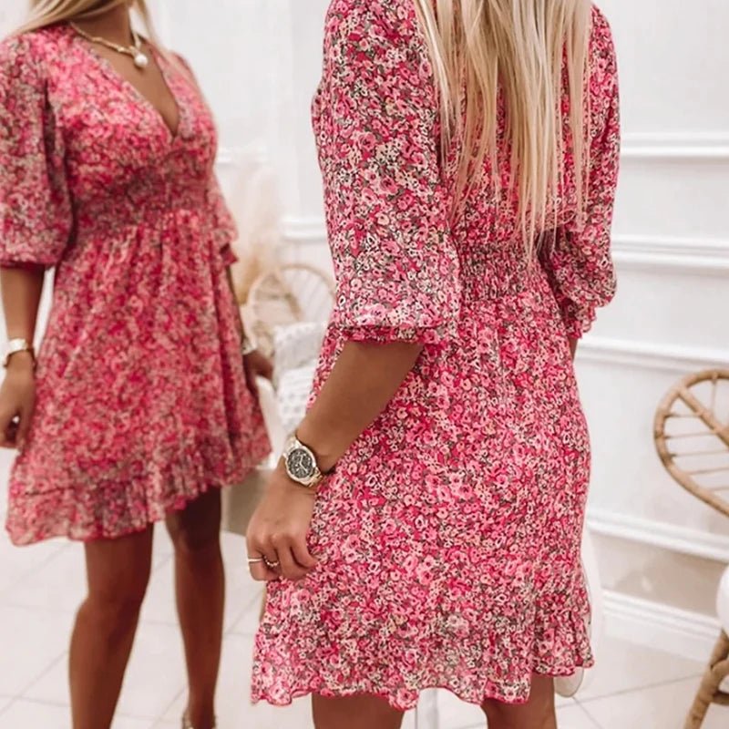 Thessaly™ | Vestido maxi floral elegante