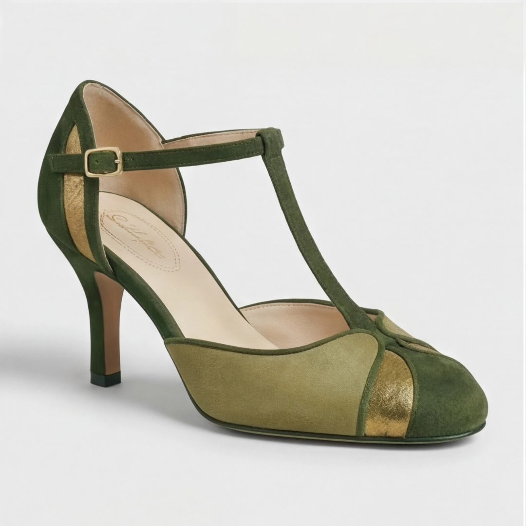 Coral | Slingback Kitten Heel Bicolor