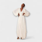 Elsa - Vestidos maxi color crema de Allegory