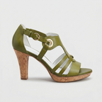 Carla | Sandalias de Tacón Cuadrado con Tobillera