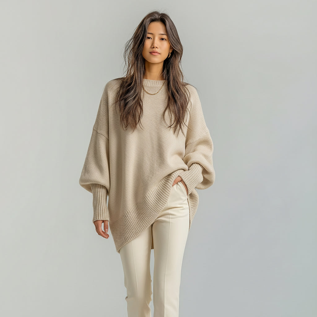 Hanna | Suéter de cuello redondo suave