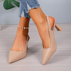 Sofía | Tacones Slingback con Puntera Fina
