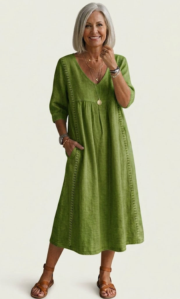 Julieta | Vestido Maxi Elegante en Silueta A