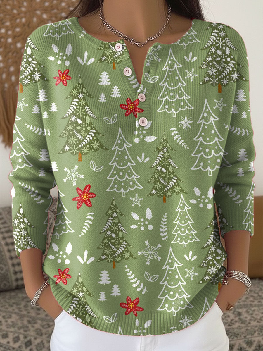 Sofie | Suéter navideño con botones