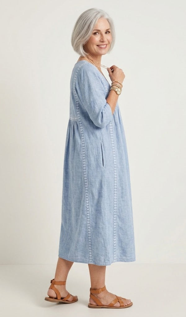 Julieta | Vestido Maxi Elegante en Silueta A