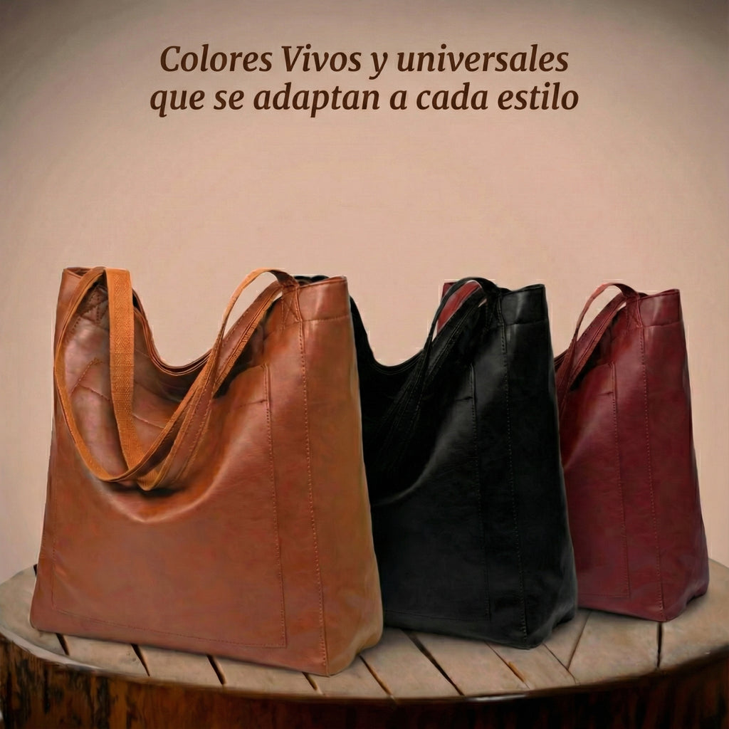 Lorena™ | Bolso de piel moderno y elegante
