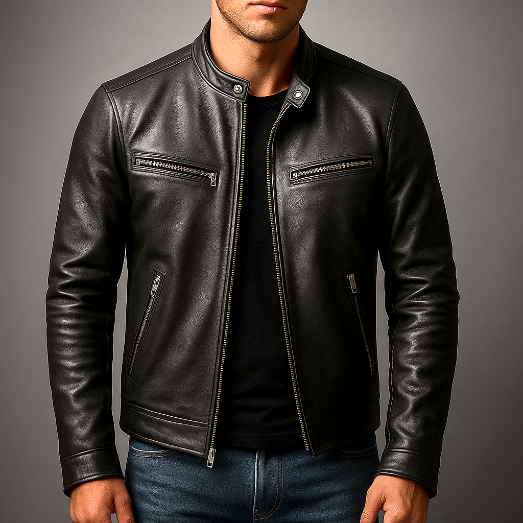 Javier™ | Chaqueta informal de cuero