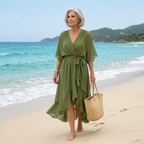 Opal™ | Vestido midi elegante con escote en V