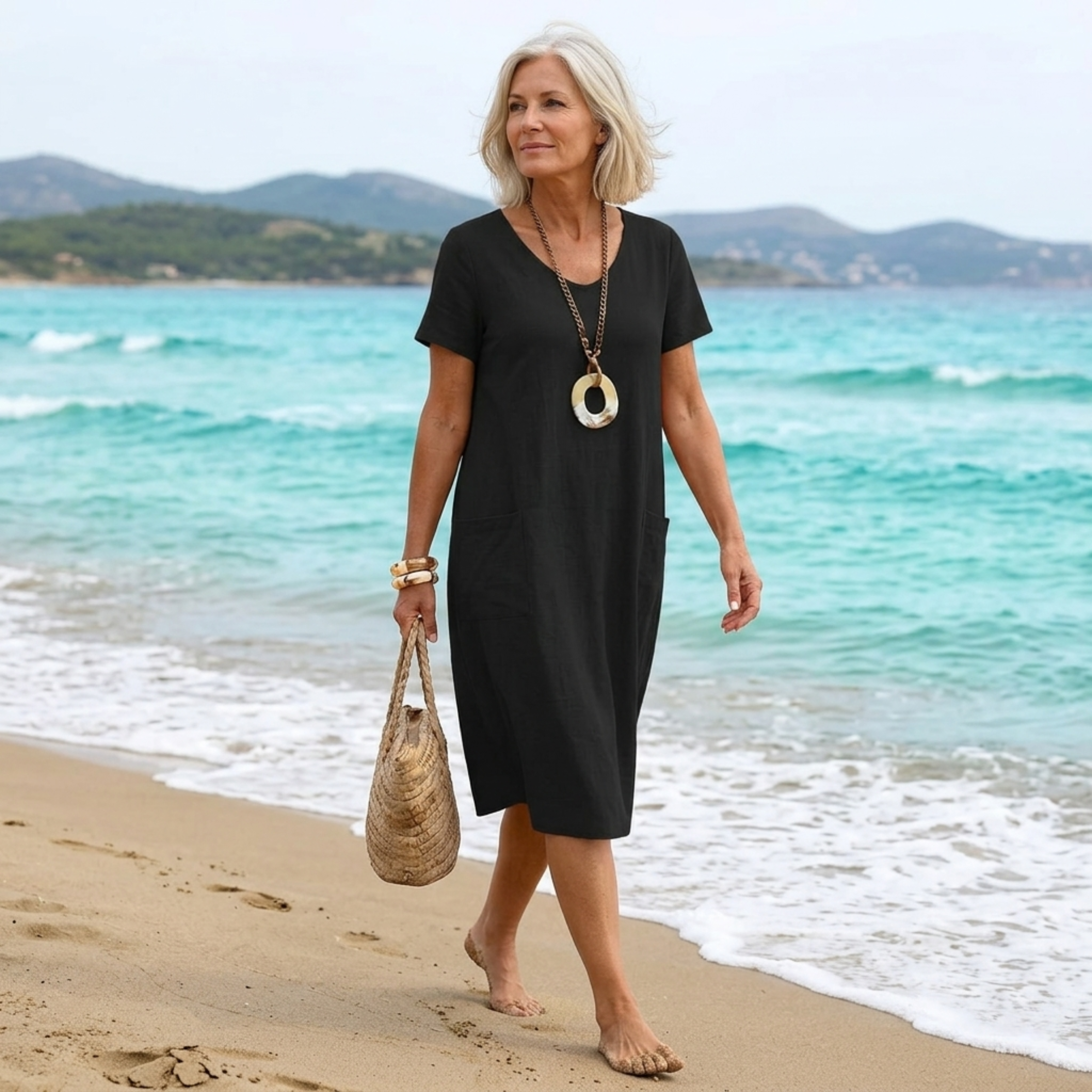 Oriane™ | Vestido maxi casual de caída fluida-
