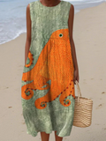 Tess™ | Oceanic Midi Vestido
