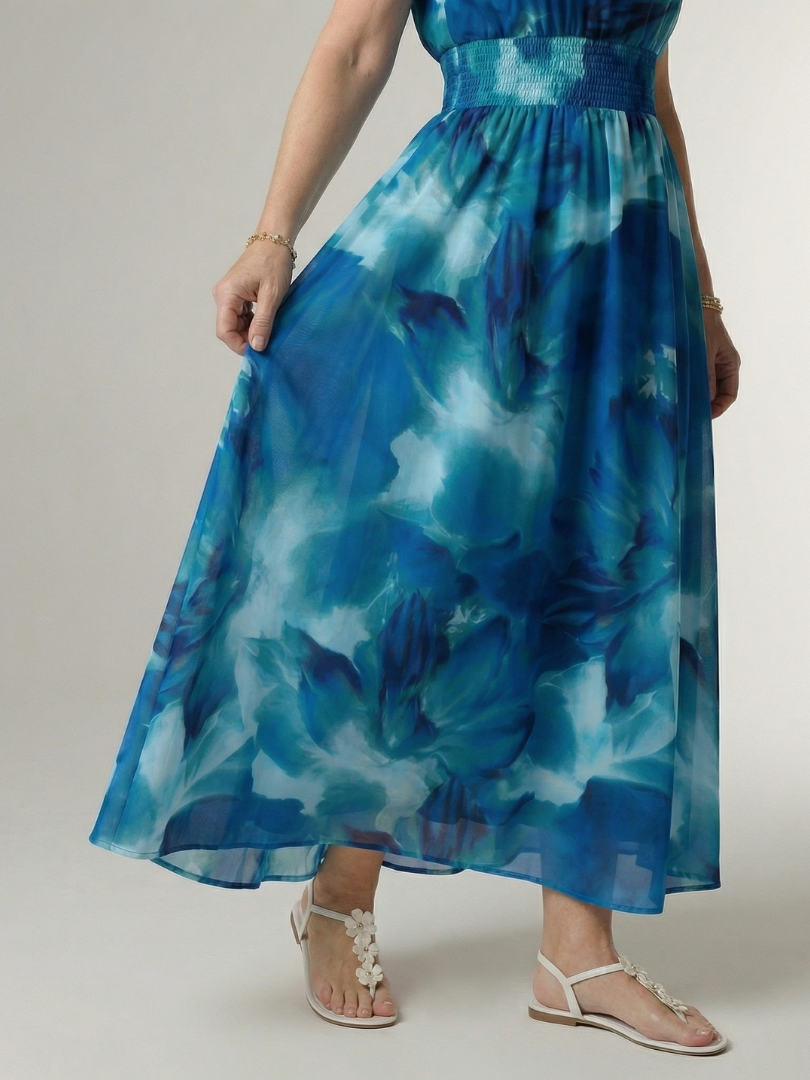 Silvia | Vestido Midi Halter Fruncido