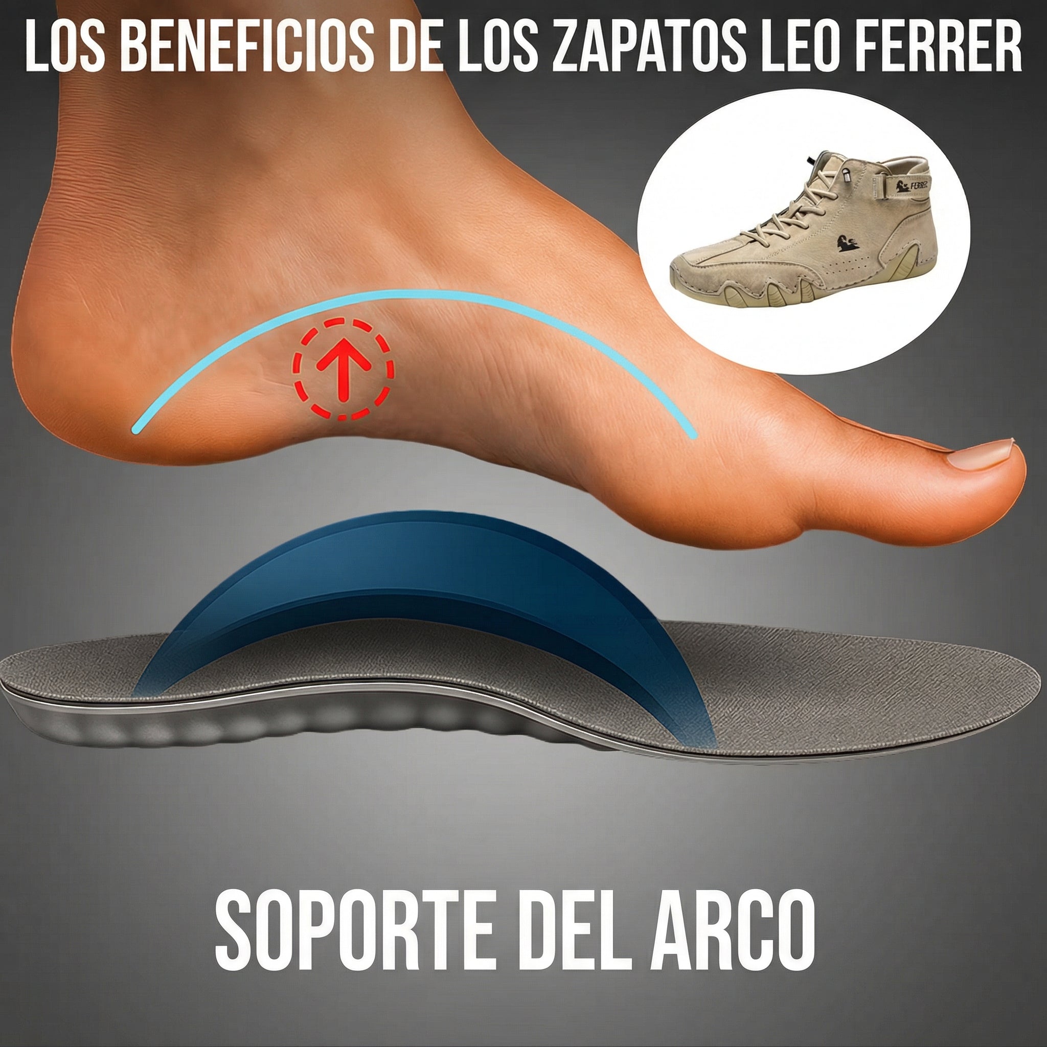 Andrés - Zapatos ortopédicos impermeables y transpirables