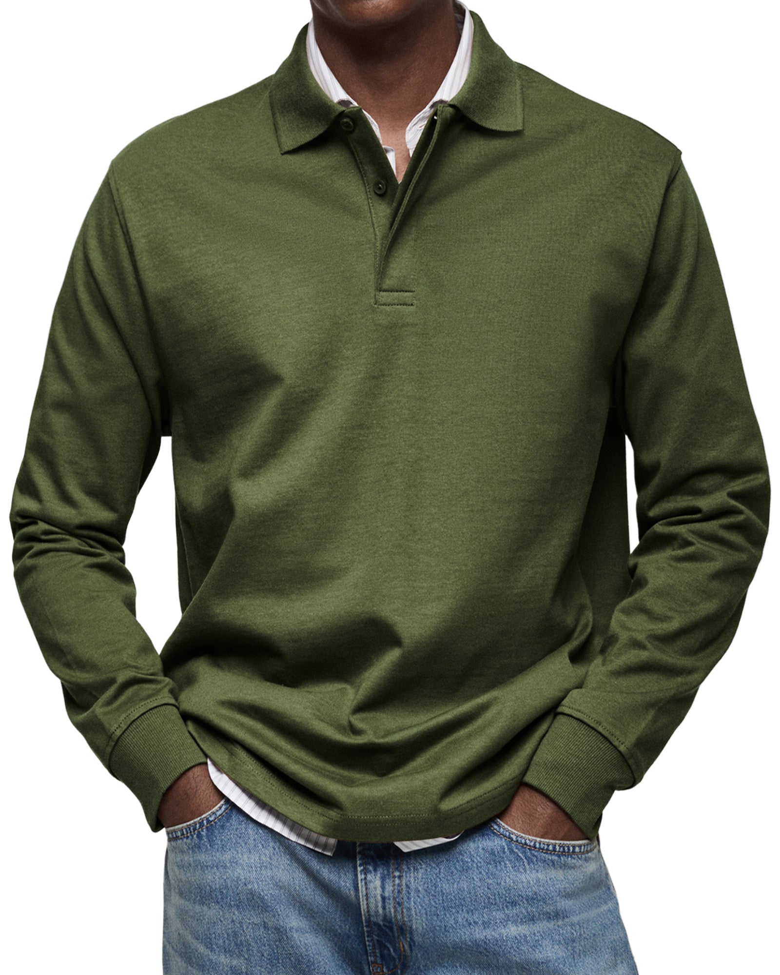 HUGO® | Polo de lujo de manga larga