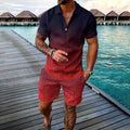 Marcos™ | Conjunto polo y shorts de color bronceado