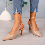 Sofía | Tacones Slingback con Puntera Fina