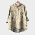 Nova™ | Blusa de lino atemporal con estampado