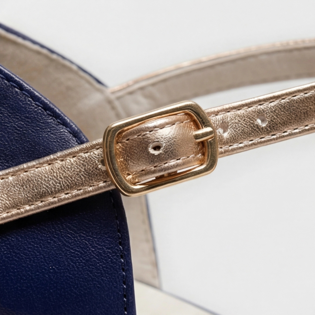 Tania | Sandalias de Tacón Cuadrado con Tira en T