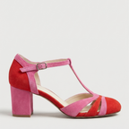 Lara | Sandalias de Tacón Cuadrado con Tobillera