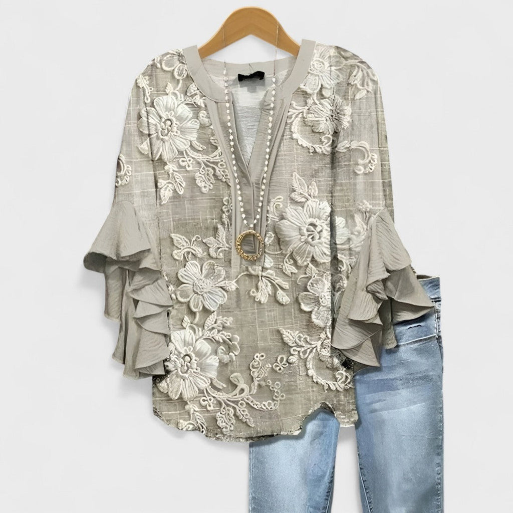 Elisabet - Blusa De Verano Para Ocasiones Especiales