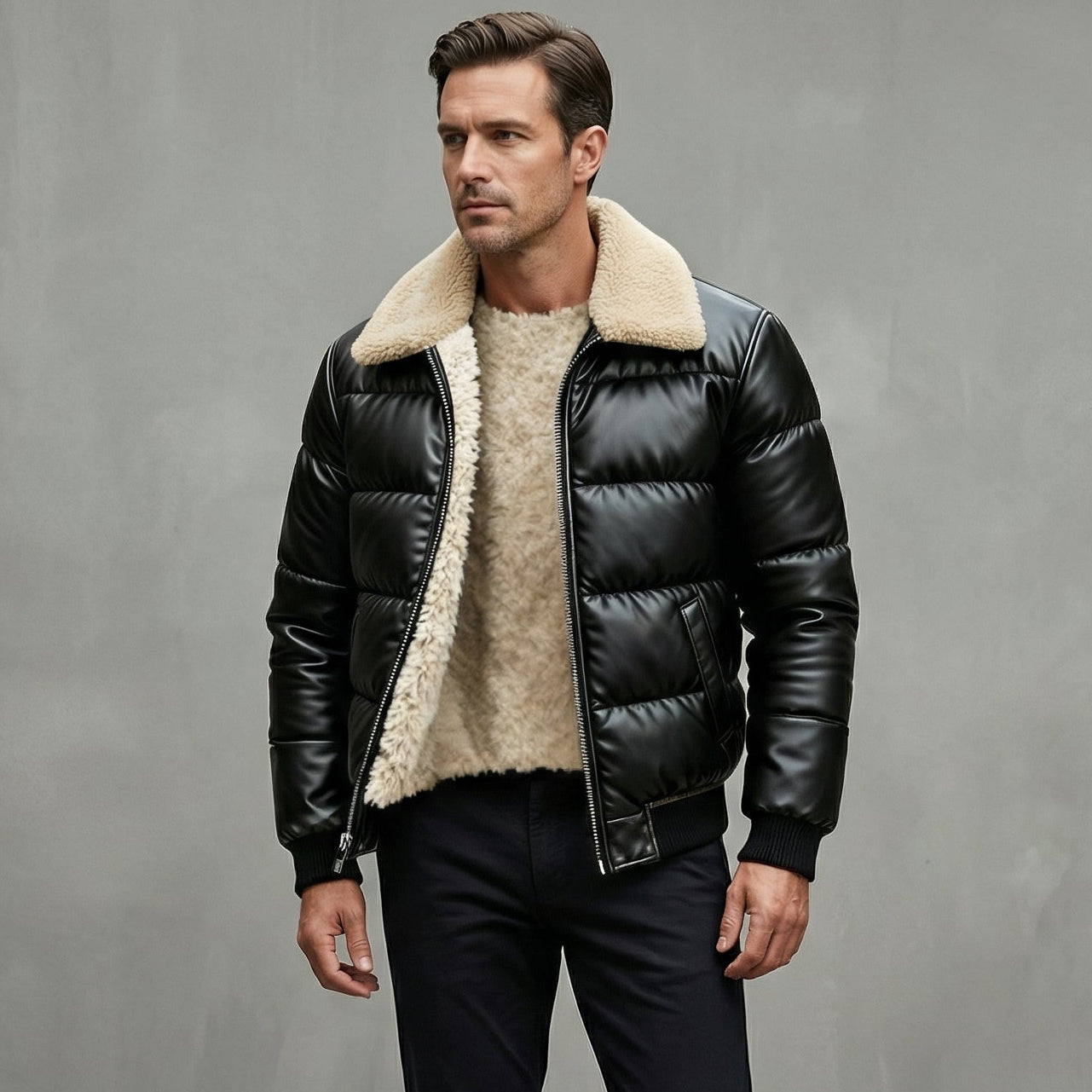 MANUEL™ | Chaqueta acolchada cálida con estilo vintage