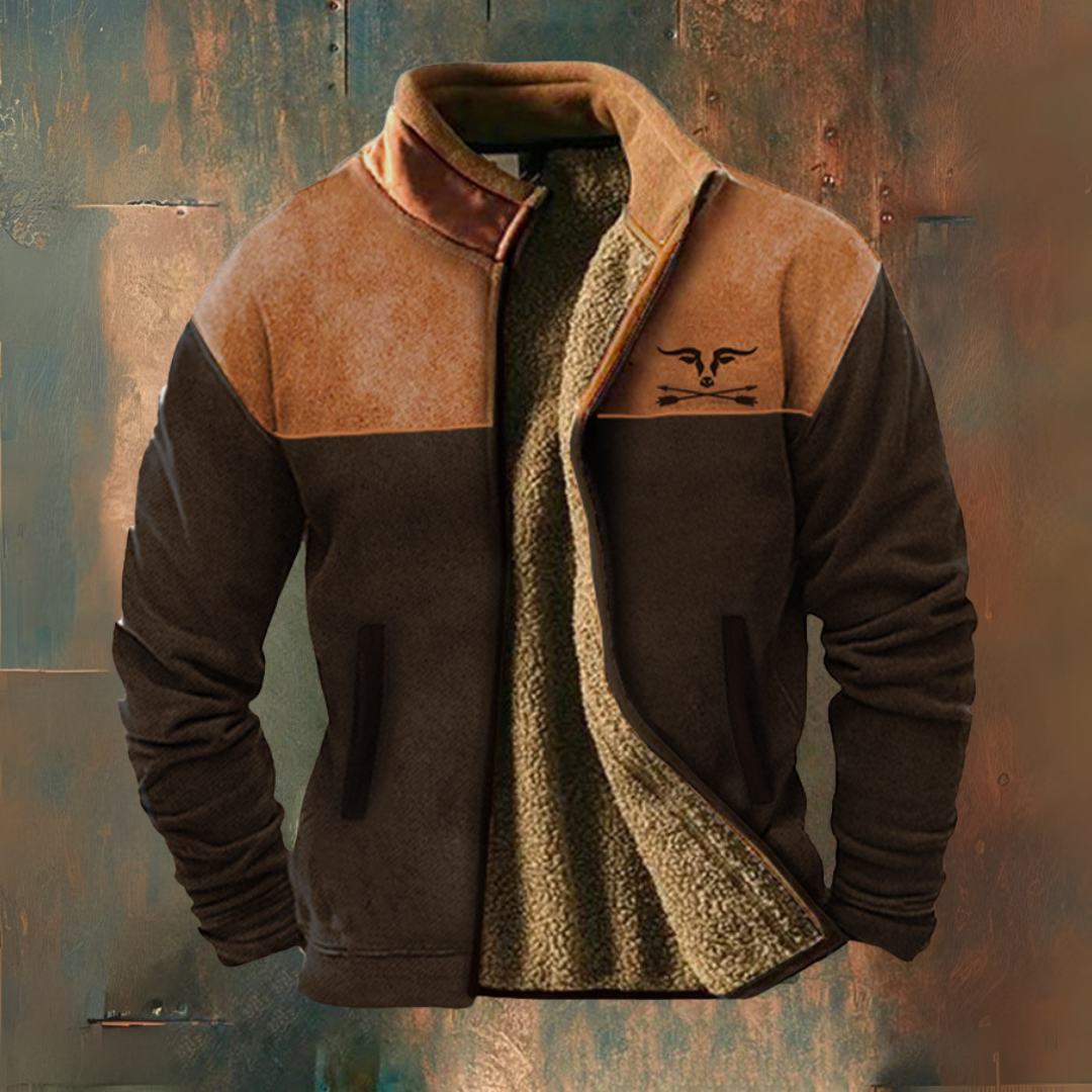 Adrien™ | chaqueta de felpa elegante para hombres con forro térmico