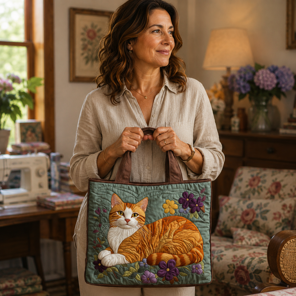 Bolso Artesanal | Gato Naranja