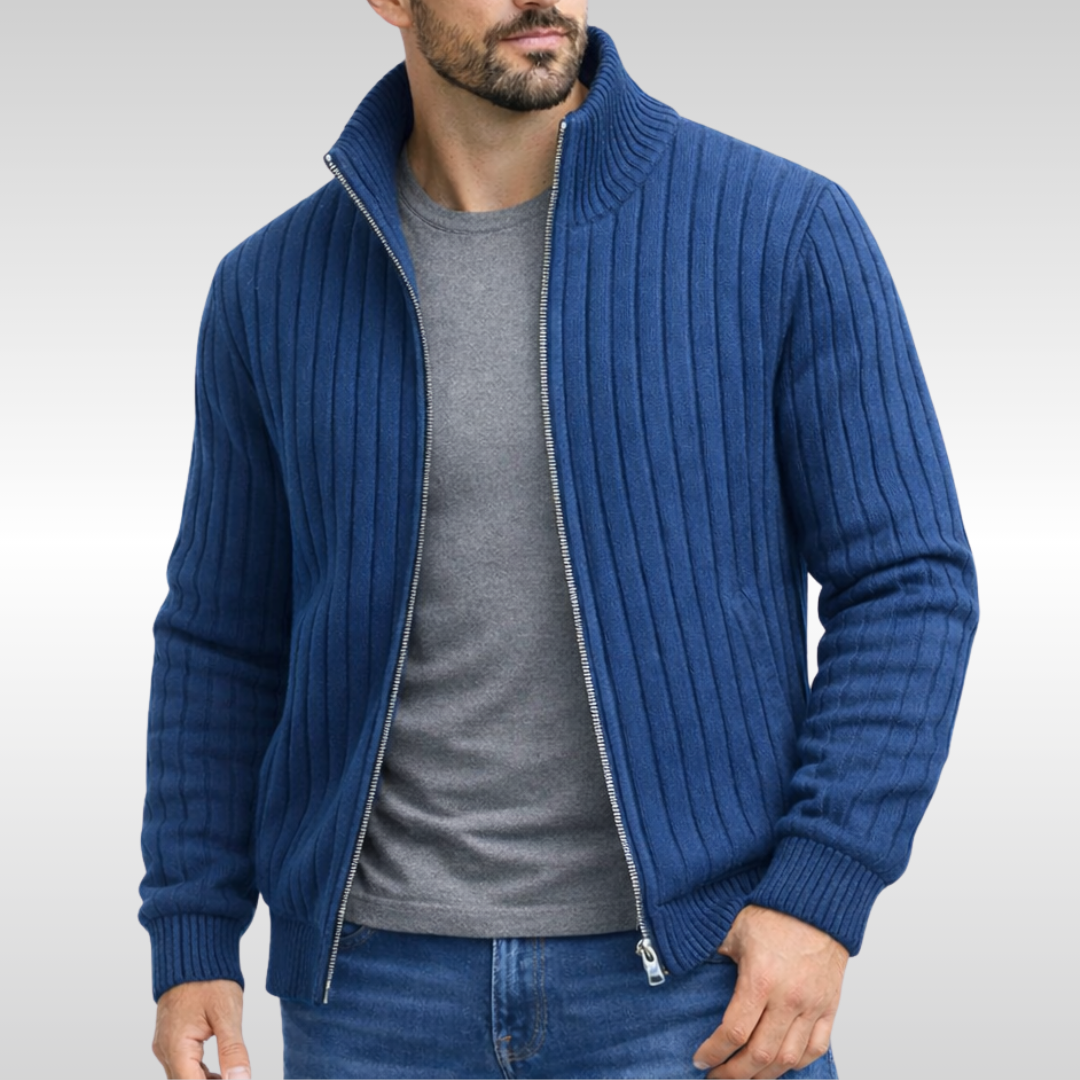 ALBERTO | CHALECO CON CREMALLERA CLÁSICO Y ELEGANTE