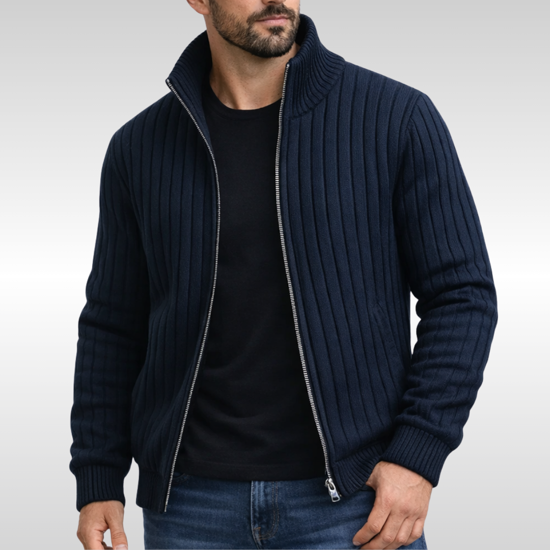 ALBERTO | CHALECO CON CREMALLERA CLÁSICO Y ELEGANTE