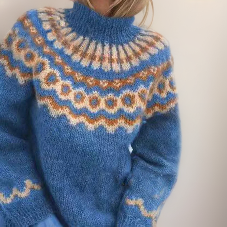 Carla | Suéter de punto vintage con isla