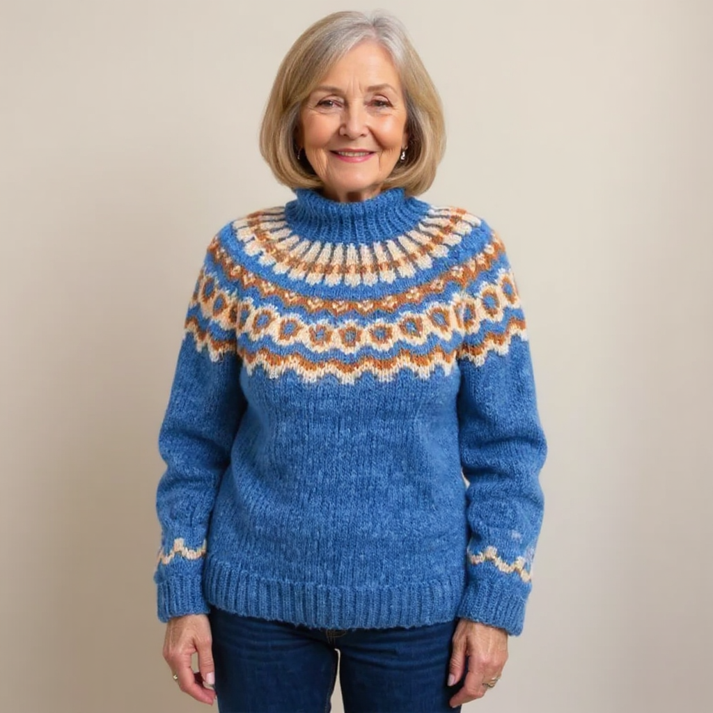 Carla | Suéter de punto vintage con isla