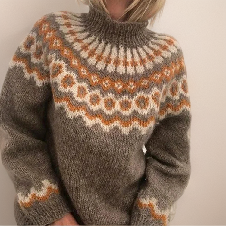Carla | Suéter de punto vintage con isla