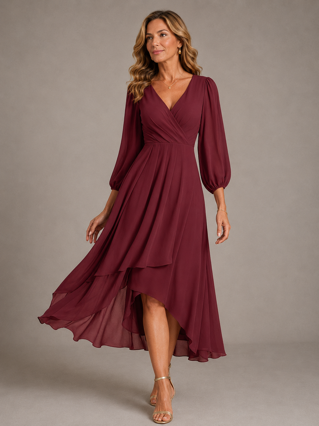 Mía™ | Vestido Largo Elegante con Escote en V