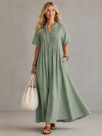 Natalia™ | Vestido Plisado