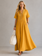 Natalia™ | Vestido Plisado