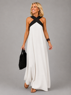Valeria™ | Vestido Maxi de Elegancia Cruzada