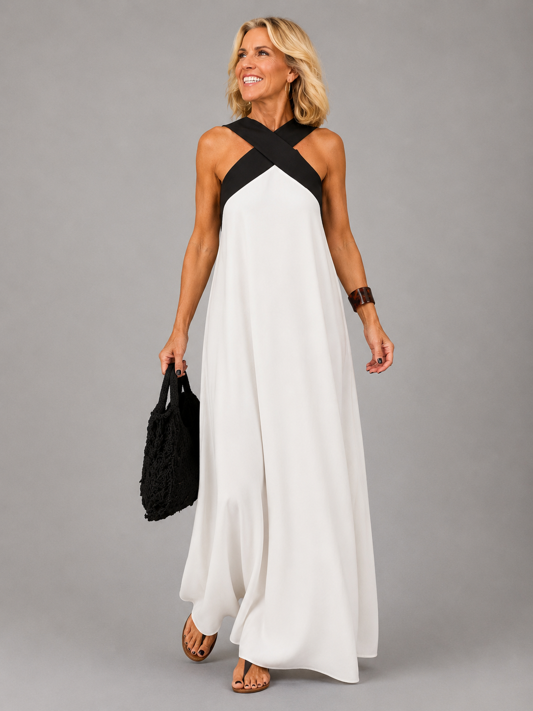 Valeria™ | Vestido Maxi de Elegancia Cruzada