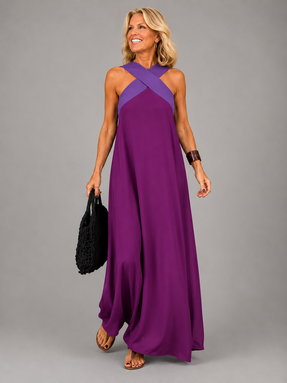 Valeria™ | Vestido Maxi de Elegancia Cruzada