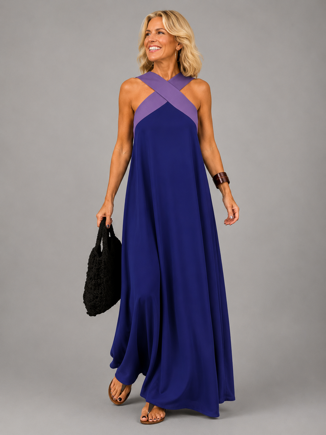 Valeria™ | Vestido Maxi de Elegancia Cruzada